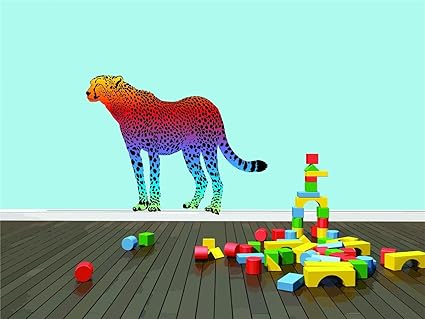 Top Selling Decals Prices Reduced Bedroom Decor Cheetah Leopard Printed Wild Animal Boy Girl Kid Children Graphic Design Picture Wall Best