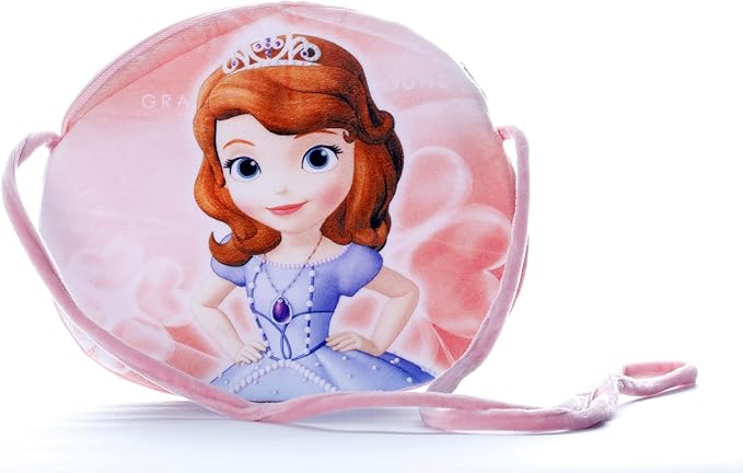 HC Toys LLP | Rapunzel Princesses Soft Cute Cartoon Printed Canvas Material Sling Bags for Baby Girls Kids Casual Purse (Age 1 to 8 Years) |Pink)