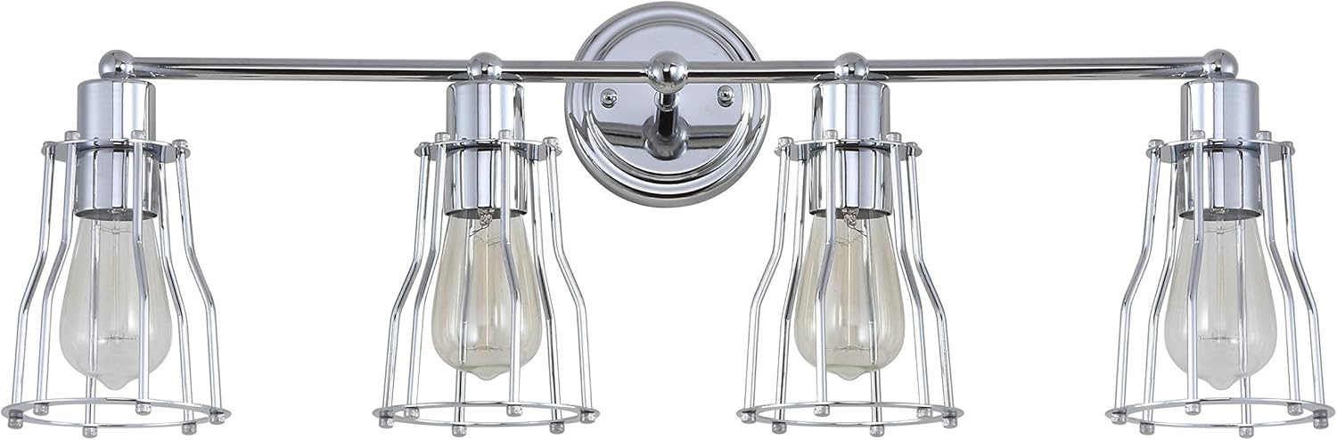 Best Bathroom Vanity Lighting Polished Chrome With Edison Bulbs