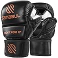 Sanabul Essential 7oz MMA Gloves for Men & Women, Hybrid MMA Martial Arts, Sparring Grappling Training, Padded Kick Boxing Gloves