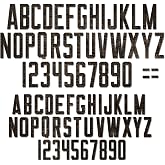 Sizzx Thinlits Die Set 73PK Alphanumeric Theory by Tim Holtz | 665924 | Chapter 3 2022