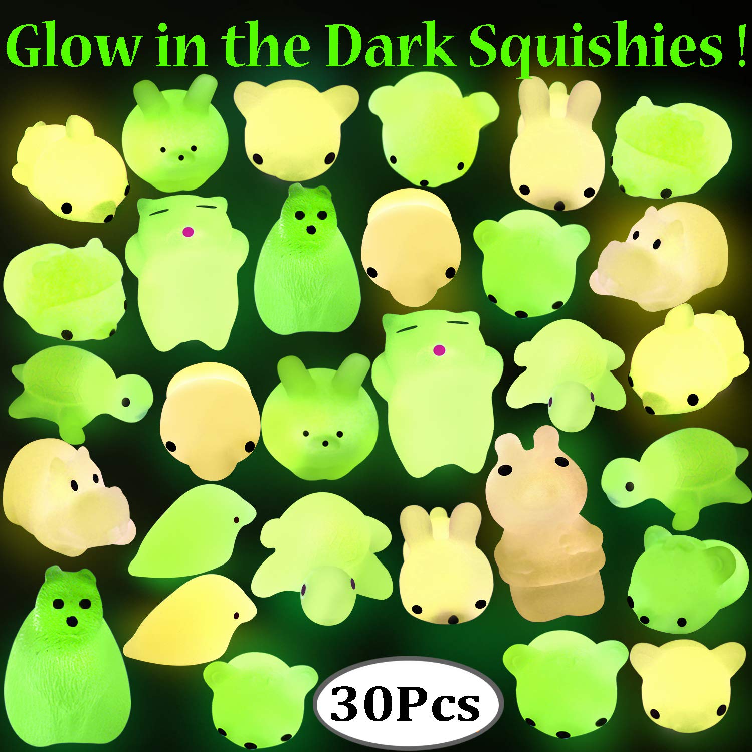 Squish Animals Gift Glow in The Dark Stress Relief Baby Kids Toy Cute