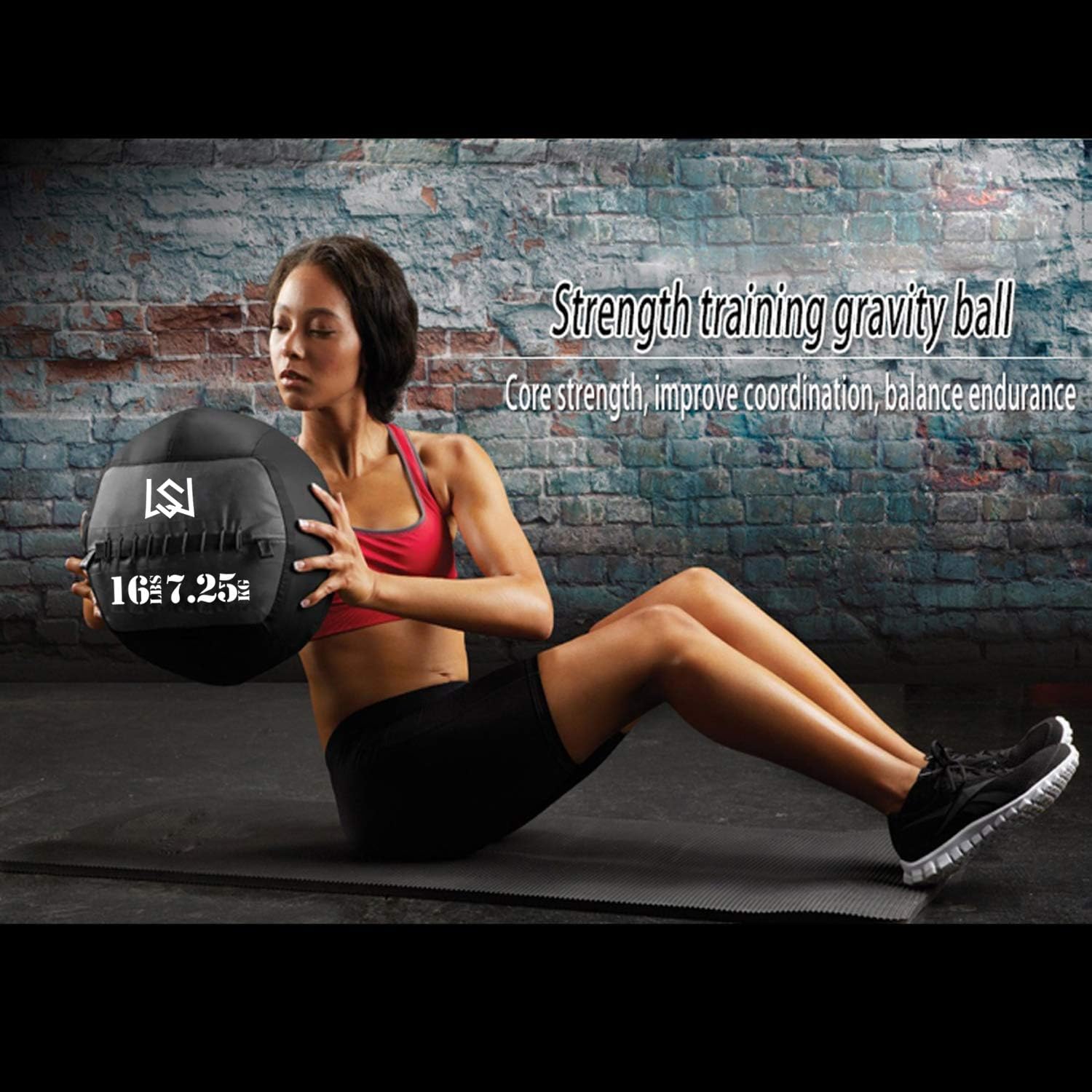 Wall Ball - Medicine Ball for Slamming--Surface Non-Slip Material-Exercise Ball Set for Crossfit-Plyometrics-Core Training and Cross Training Lunge, and Partner Toss(10/14/16/20/25lbs): Sports & Outdoors