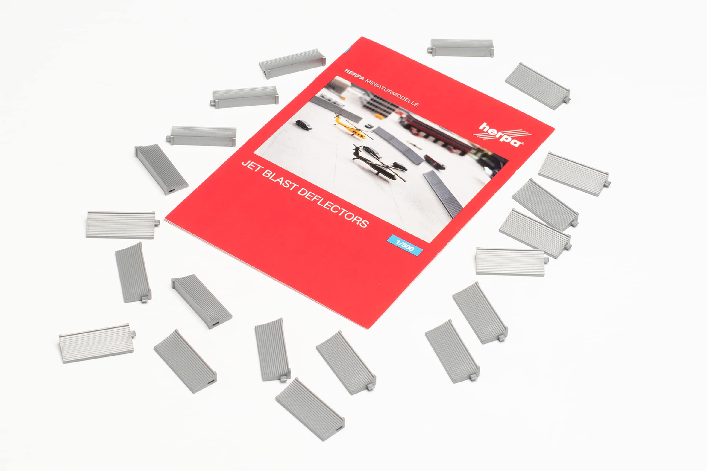 Herpa 536165 Jet Blast Deflectors, Model Accessories, Model Making, Miniature Models, Collectors, Multi-Colour