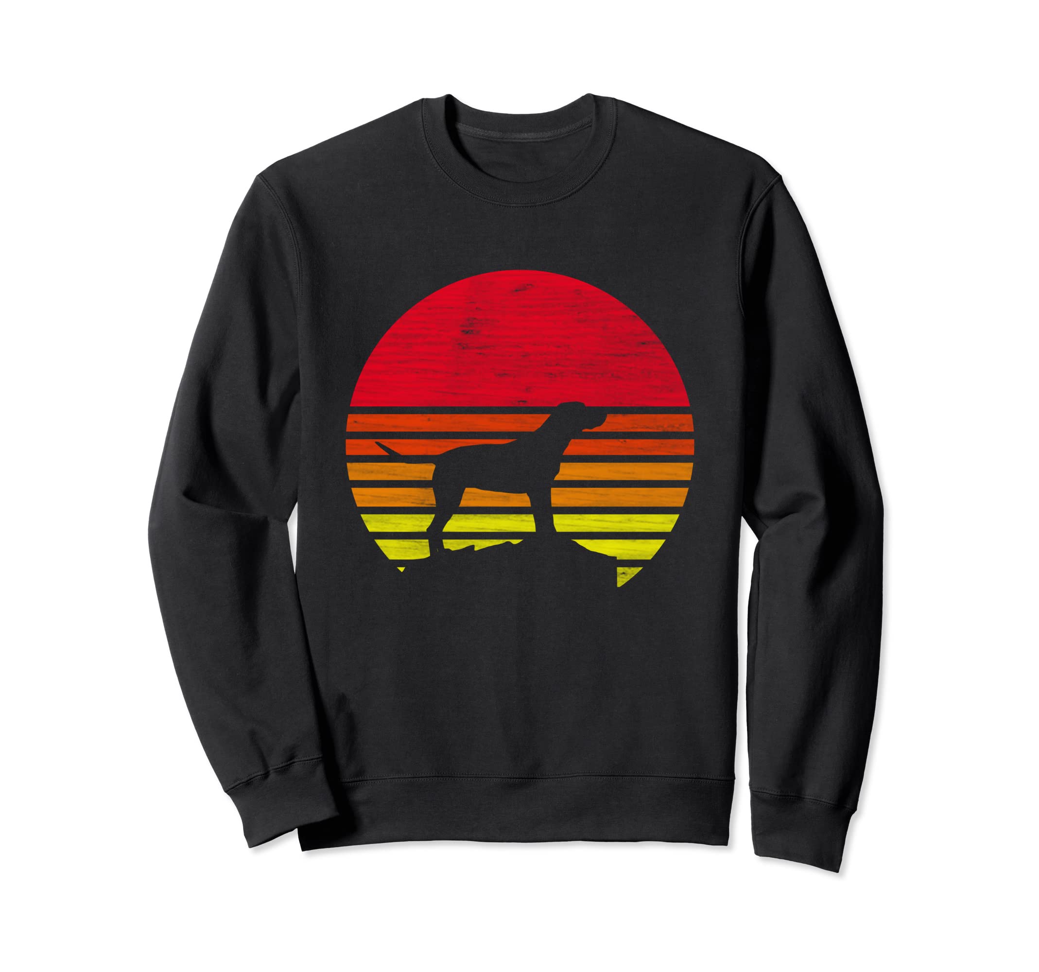 Retro Labrador Dog Silhouette Sweatshirt