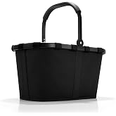reisenthel carrybag black frame black - Sturdy shopping basket with plenty of storage space and practical inner pocket - Elegant and water-repellent design - Sturdy aluminium frame