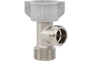 LUXE Bidet 7/8" x 7/8" x 1/2" Hybrid Metal & Plastic Cold Water T-Adapter for Bidets, Only Compatible with NEO Series Bidets Attachments