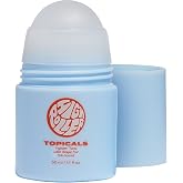 Topicals, High Roller Ingrown Hair Serum, Soothes Irritated Skin, 1.7 Fl Oz | Roll-On Tonic for Face, Armpits &amp; Bikini Areas, Salicylic &amp; Glycolic Acid, Vegan, Cruelty-Free