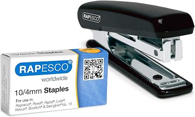 Rapesco Pocket Stapler PSE000AS with 1000 Staples 12 Sheet Capacity