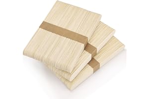 WISYOK 180 Pcs 5.9 Inch Jumbo Wood Craft Sticks, Popsicle Sticks, Ideal for Wooden Garden Label, DIY Crafts, Ice Cream and Wa