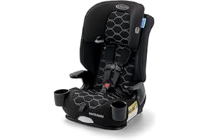 Graco Nautilus 2.0 LX 3-in-1 Forward Facing Car Seat, High Back Booster, Backless Booster Car Seat Featuring InRight & Latch, Hex