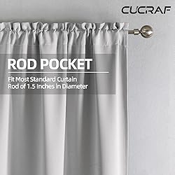CUCRAF Custom Blackout Curtains for Bedroom Living