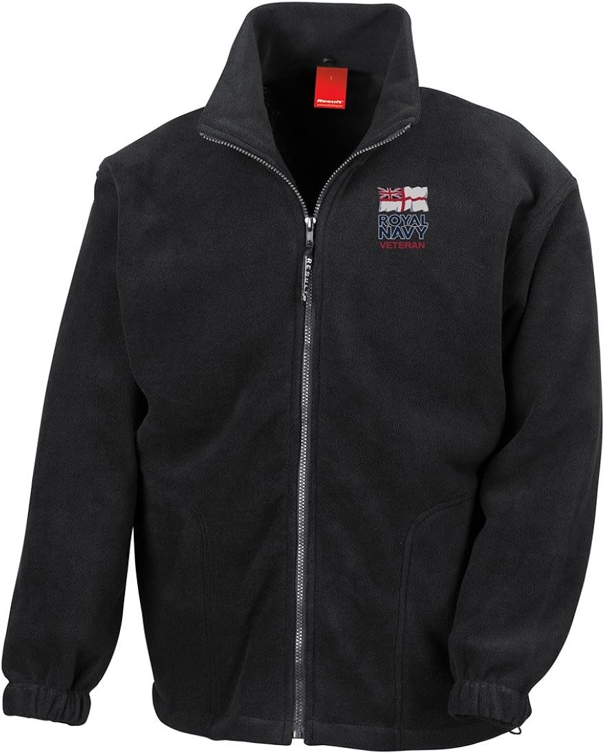 Royal Navy Veteran Embroidered Logo Official Full Zip Heavyweight