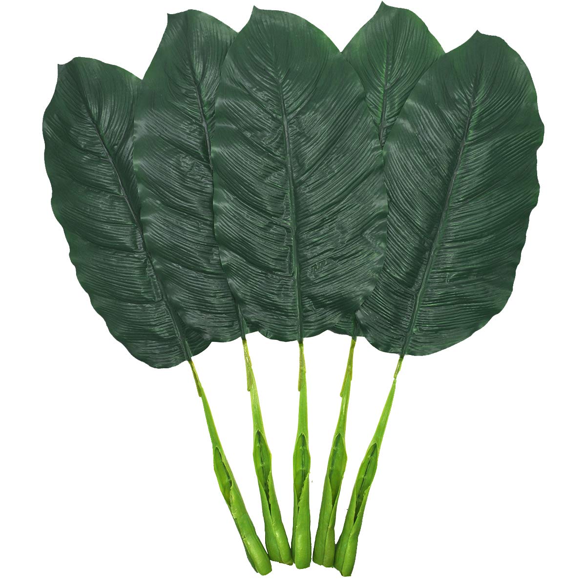 Buy Fake Leaves 25'' Large Artificial Palm Leaves Banana Leaves