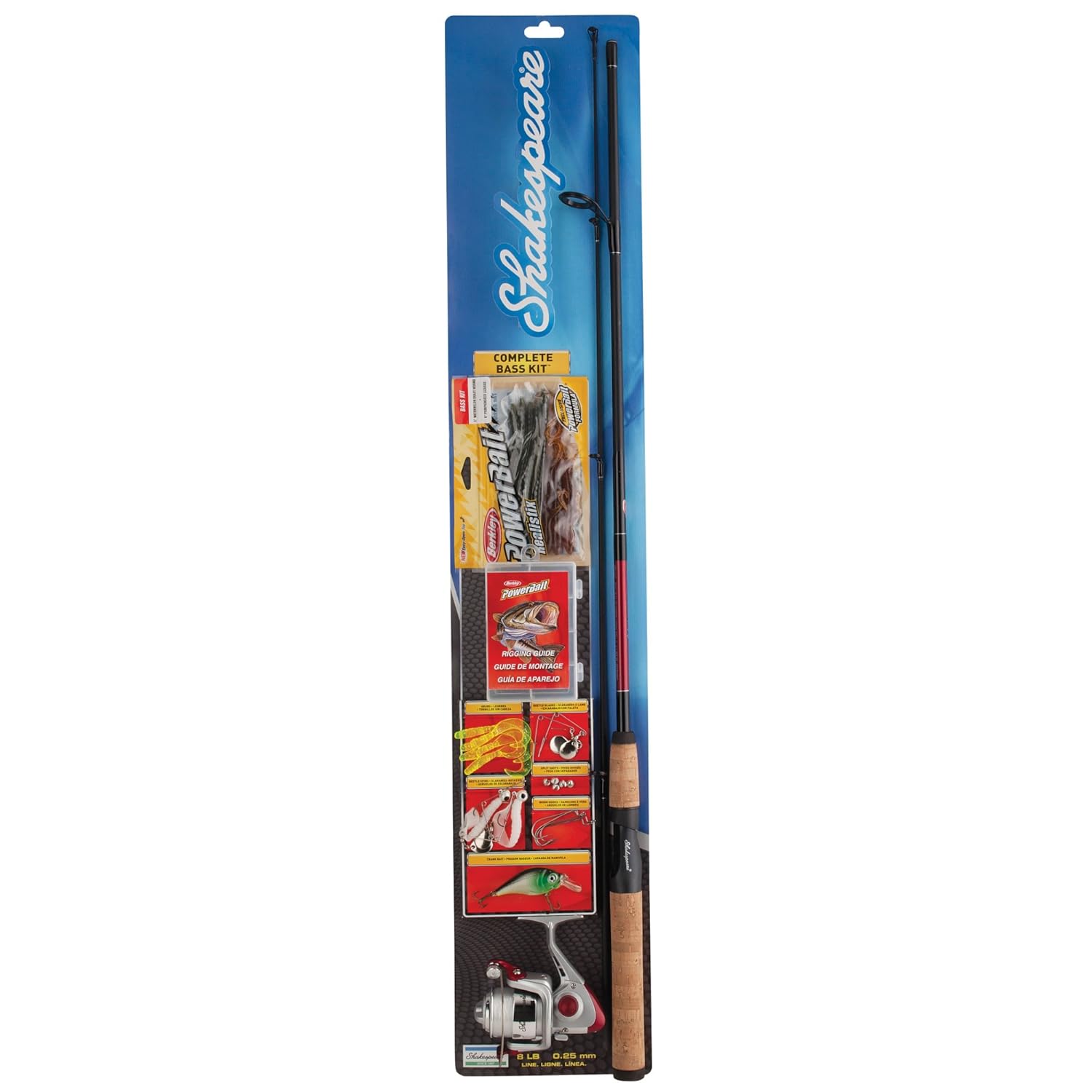 Buy Shakespeare Complete Fishing Kit Spinning Reel & Rod Combo (Bait