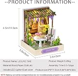 CUTEROOM DIY Miniature Dollhouse Kit with Furniture and LED view 4