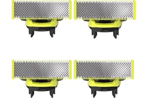 SUFEASDF 4-Pack replacement blades, compatible with Norelco One blades Suitable spare blades QP210/80 QP2515 QP2520 QP2630 QP2834 QP6510/31 QP6520/30