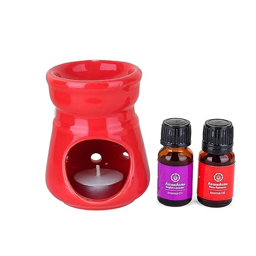 Asian Aura TLight Aroma Diffuser with 2 10 ml Aroma Oil Fragrance Rosy