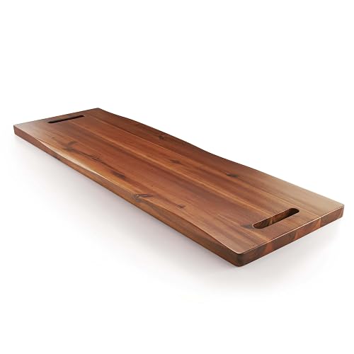 TIDITA 36" Large Acacia Wood Charcuterie Board with Handles - Extra ...