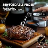 DOQAUS Meat Thermometer 3S Instant Read Backlit Foldable Probe 304 Stainless view 5