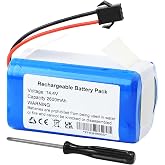Battery Replacement for Lubluelu SL60D SL60 SL61 SL68, Coredy R750-1600Pa | Ionvac SmartClean 2000 V4,Tesla 106936,Honiture G20 PRO,Lefant M310 Ultra M330 Robot Vacuum CMICR18650F8M7-4S1P H18650CH-4S1P