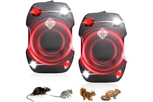 MOROLE 2 Pack Rodent Repellent for Car Engines, Ultrasonic Rodent Repeller for High-Efficiency Rat and Mouse Deterrent, Mouse Repellent,Rat Repellent for Car 12v 24v, Trucks, Rvs