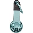 KitchenAid Classic Measuring Spoons, Set of 5, Aqua Sky/Black