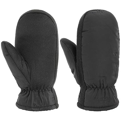 Lipodo Fäustlinge mit Teddyfutter Damen/Herren | Leicht Gummierte Innenseite | Damenhandschuhe | Herrenhandschuhe | Gefüttert