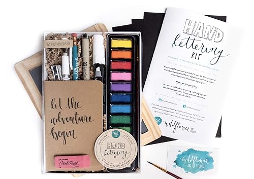 Wildflower Art Studio Hand Lettering Kit - Beginning Hand Lettering Set ...