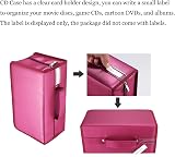 alavisxf xx CD Case 160 Capacity Nylon Disc Storage Wallet Red view 5