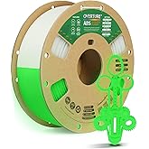 OVERTURE ABS Filament 1.75mm, High Strength & Heat-Resistant 3D Printer Filament, Low Warping, Excellent Durability, ABS 1kg (2.2lbs) Cardboard Spool, High Precision +/- 0.02mm (Glow Green)