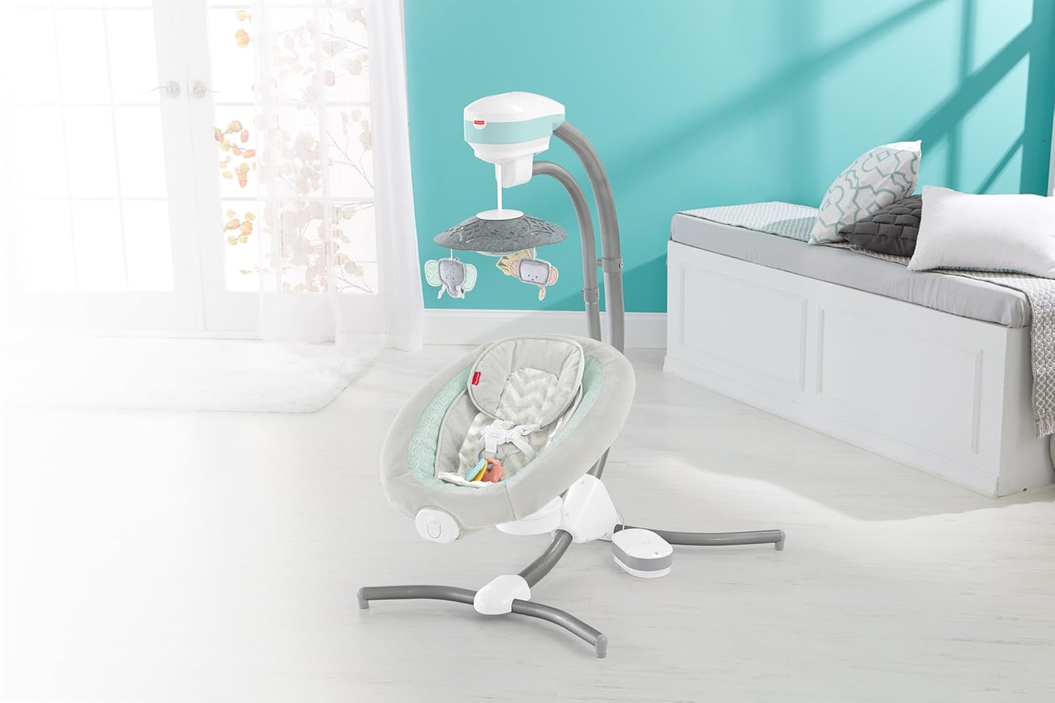 fisher price monkey cradle n swing