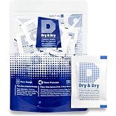 Dry &amp; Dry 2 Gram [100 Packets] Silica Gel Packets Desiccants, Silica Packets - Rechargeable Moisture Absorbers for Food Storage, Electronics, 3D Filament &amp; Safes