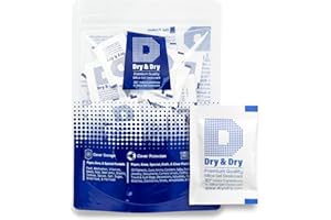 2 Gram Pack of 100 "Dry&dry" Silica Gel Packets Desiccant Dehumidifiers