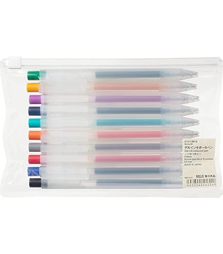 Amazon.com: Muji Pen Retractable Gel Ink Bollpoint Pens 0.5