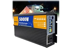 5000W DC 12V/24V/48V/60V/72V Pure Sine Wave Inverter Charger DC Input AC Output 120V/240V Low Frequency Solar Power Inverter 