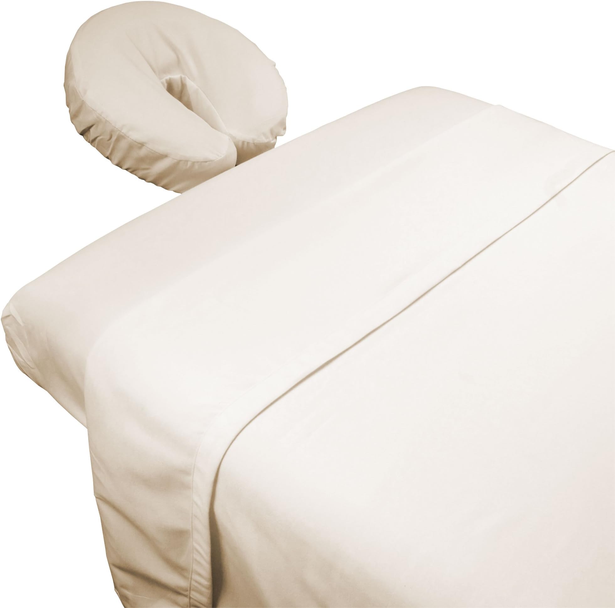 Tranquility Microfiber Massage Sheet Sets by Body Linen - Lightweight, Long-Lasting Microfiber Massage Table Sheet Set - Stain-Resistant, Soft and No Pilling - 1 Pack, Natural