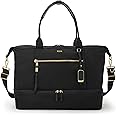 TUMI - Voyageur Contine Weekender - Travel Weekend Bag for Women - Holds Up to 14" Laptop - Multiple Compartment & Pockets - Black & Gold Hardware