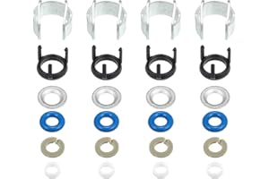 X AUTOHAUX 4 Set Fuel Injector Seal Repair O-Ring Kit 06H998907A 06J998907 06G998907 for VW Beetle Golf Passat Jetta Tiguan for Audi A3 A4 S4 A5 S5 A6 Q3 Q5 TT