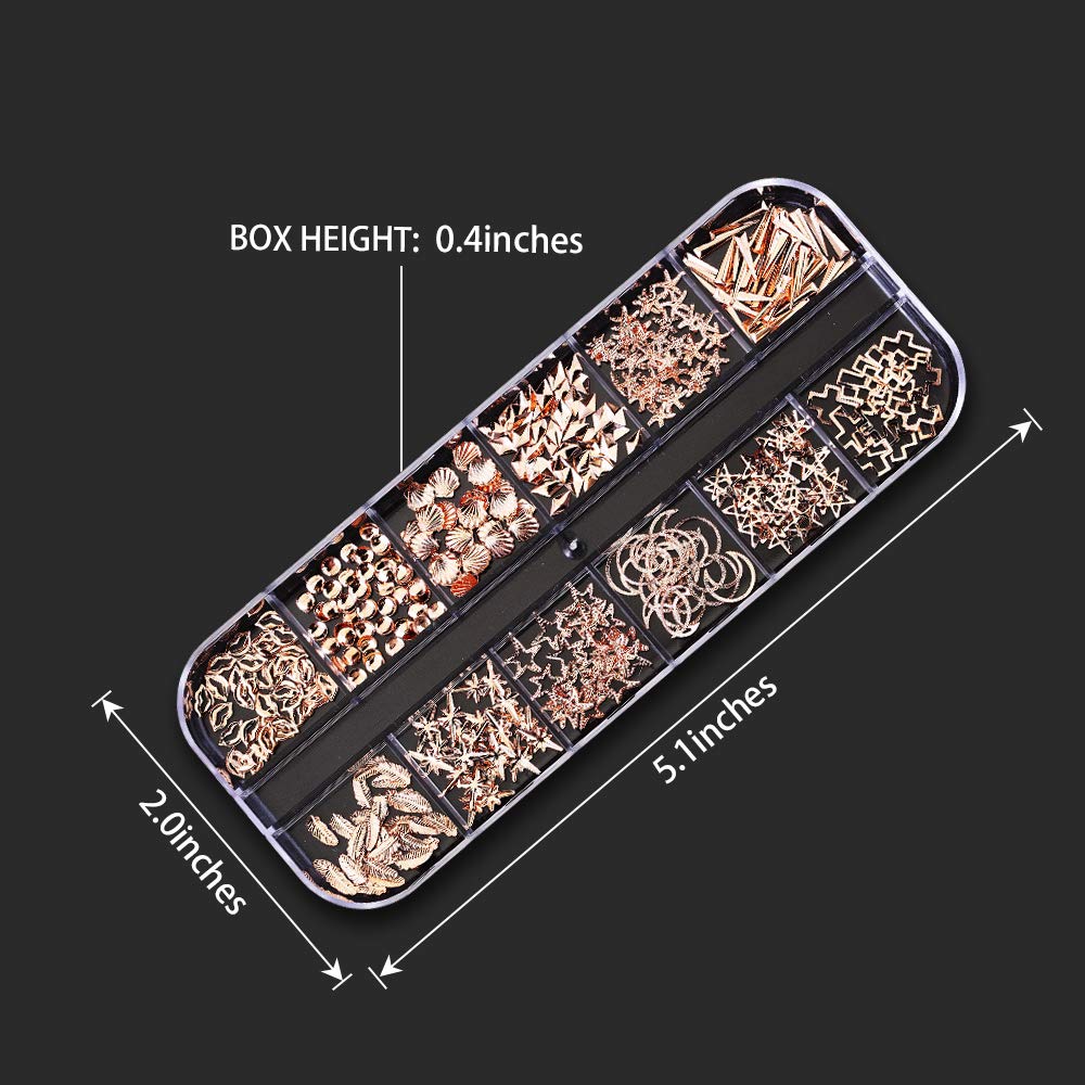 Artdone 9 boxes Nail Rhinestones, Nail Gems Nail Diamonds, Nail Art Studs Nail Crystals Nail Sequins for Nails Kit with 1 Tweezers and 3 Pen for Nail Art Supplies Accessories : Beauty