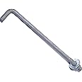 Hard-to-Find Fastener 014973147334 Galvanized Anchor Bolts, Gray 3/8-16 x 8, Piece-25