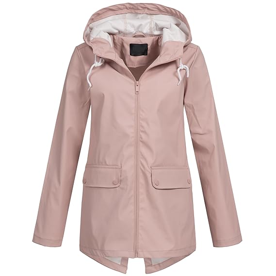 Brave Soul Damen Regenjacke Übergang Parka Friesennerz Regen Mantel Jacke Frühling Sommer AZ44