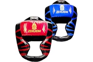 ZERUIDM 2 Pack Boxing Headgear for Adult Men Kids, Thickened Training Sparring Head Guard for MMA Kickboxing Muay Thai Equipment