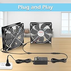 Wathai 120mm Muffin Fan Dual Ball with AC 110v
