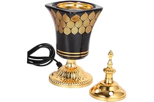 CORHAD Incense Burner Censor Burner Pot Censer Burner Electric Incense Stove Electric Bakhoor Burner Wax Melt Warmer Incense Censer Ornament Incense Electric Burner Iron Plug in Baku