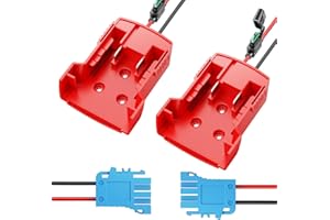 Vibit 2 Pack Power Wheel Adapter for Milwaukee M18 Battery, Peg-Perego Milwaukee Battery Adapter with Original Wire Harness Connector, DC Power Adapter Conversion for Peg-Perego Children's Riding Toys