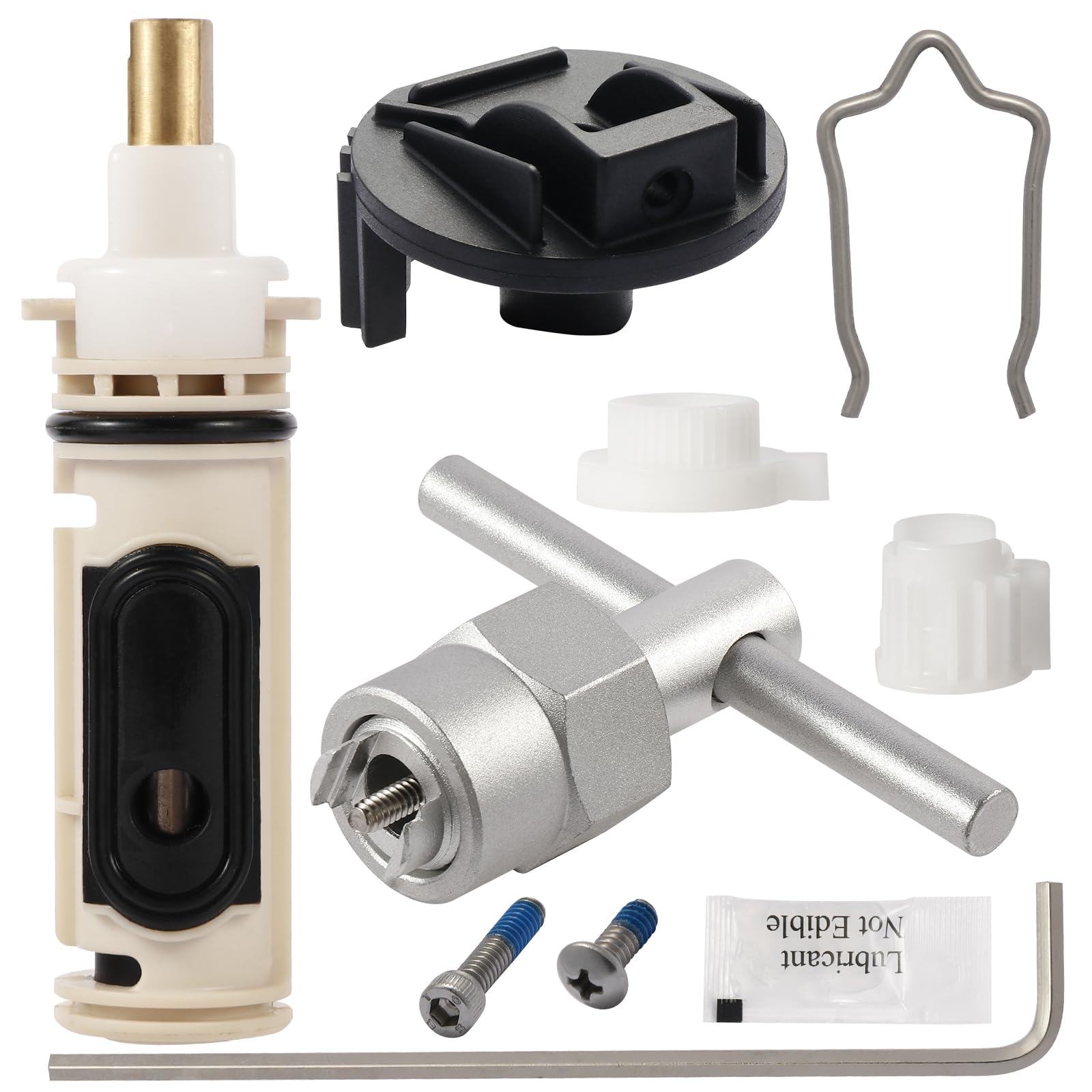 Photo 1 of 1222 Cartridge Kit for Moen 1222 Replacement Cartridge,Applicable to for Moen Posi Temp Shower Repair - Brass & Plastic,with Removal Tool.