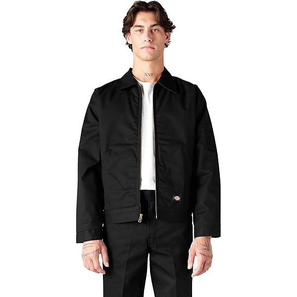 JH DESIGN GROUP Men's Mechanics Jacket with Quilted Lining a Zip