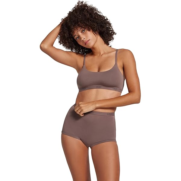 UGG Women's Tesia Bralette Rib, Dark Apricot at Amazon