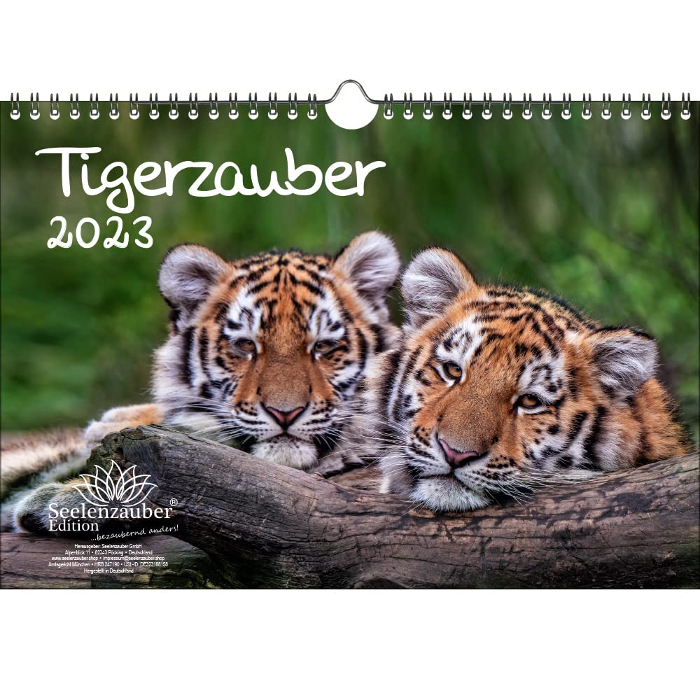 Tigerzauber DIN A4 Calendar for 2023 Tiger - Seelenzauber